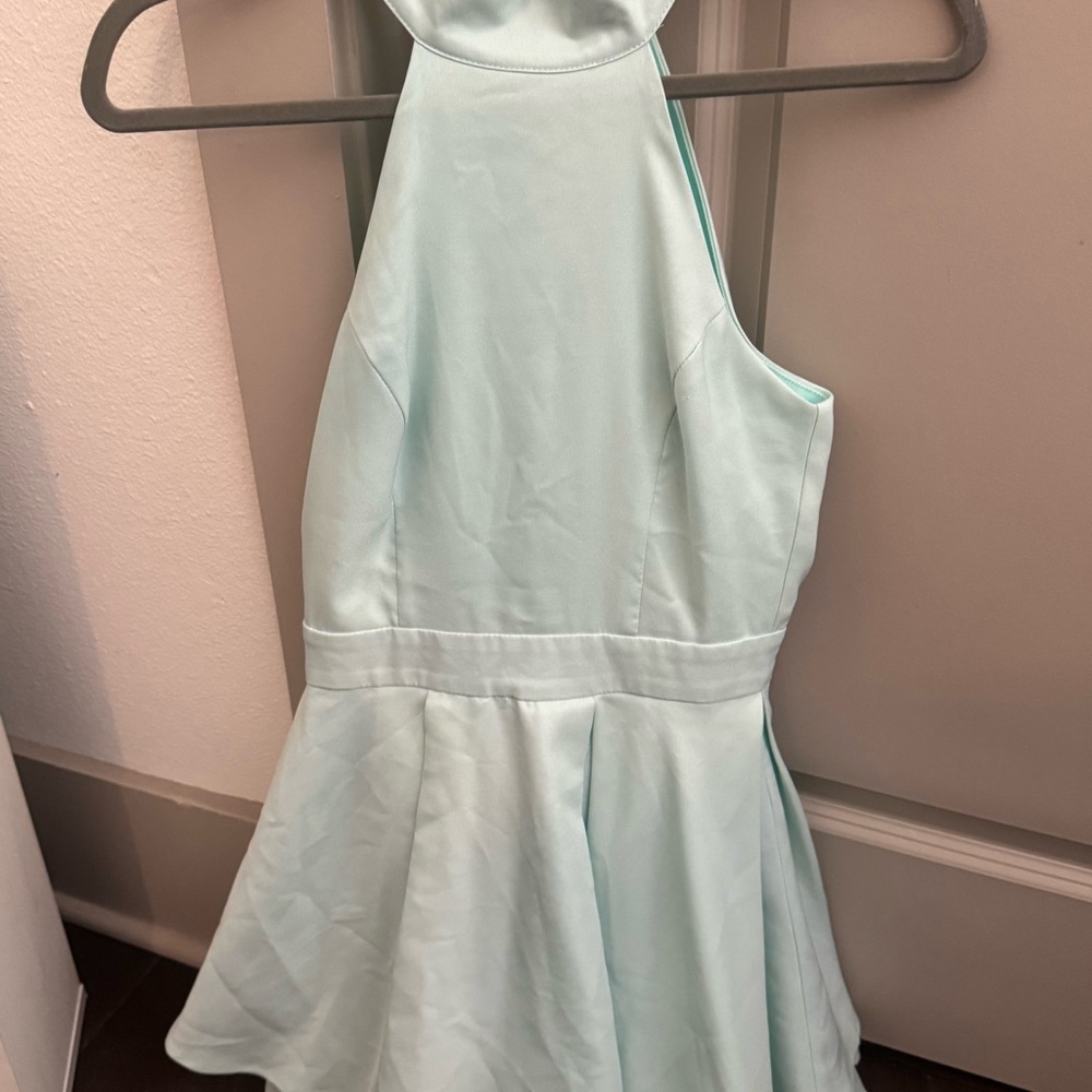Lulu's Green Fit and Flare Cocktail Dress